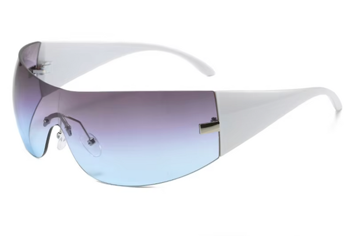 SITUATIONSHIP (WHITE FRAME/ BLUE GRADIENT LENS)
